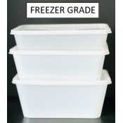 Freezer Grade Rectangular Containers (4)